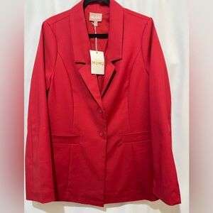 Show Me Your MuMu Major Blazer Red Suiting NWT Size Large
